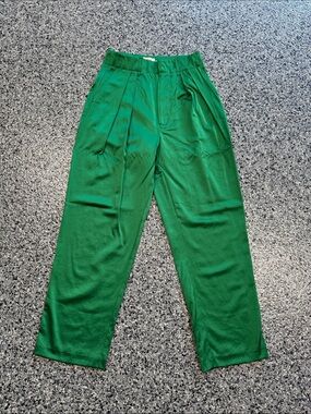 Scotch and soda Green Pleated Dress Pants